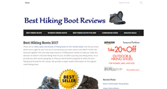 Desktop Screenshot of besthikingbootreviews.com