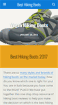 Mobile Screenshot of besthikingbootreviews.com